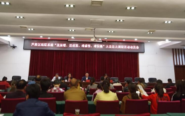 芦淞区残联系统召开“送温暖、送政策、增感情、增信赖”大走访大调研活动动员会