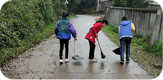 龙门镇果田小学“垃圾不落地,渌湘更美丽” 主题实践活动