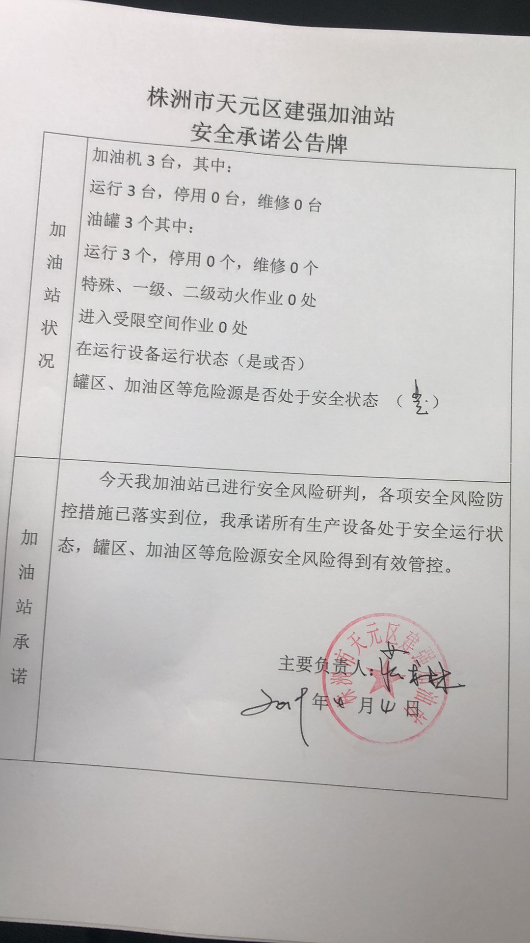 20190404安全承诺公告牌公示