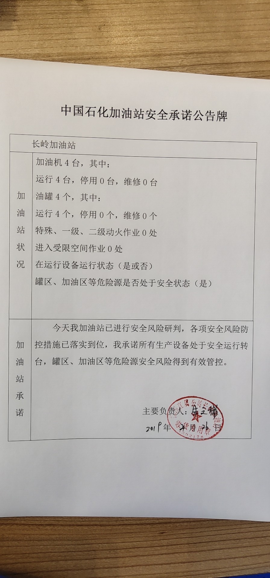 20190426安全承诺公告牌公示
