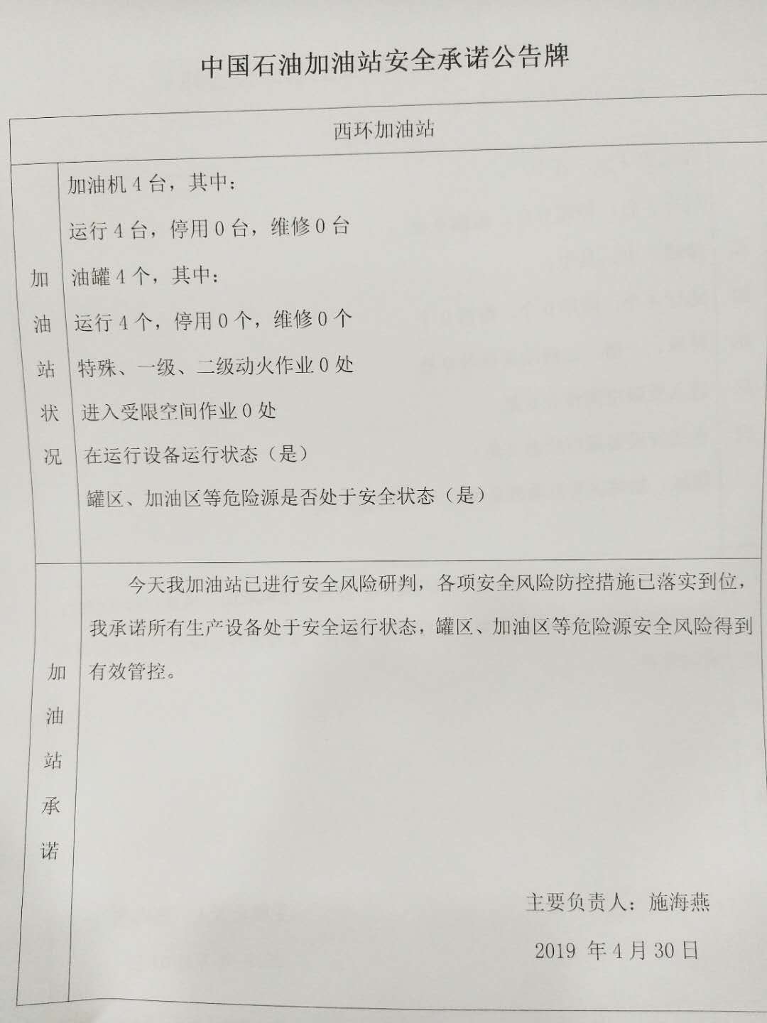 20190430安全承诺公告牌公示