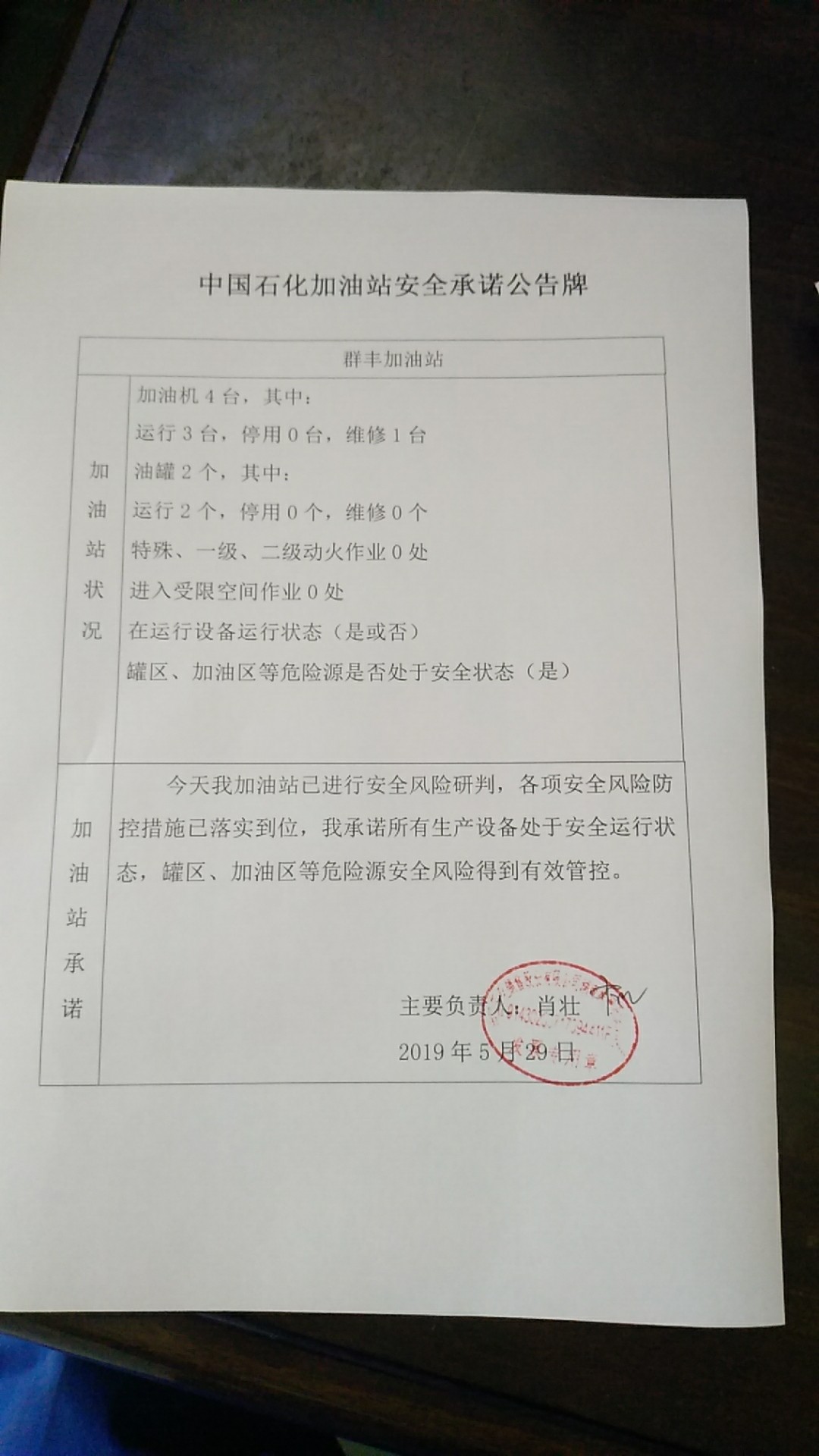 20190529安全承诺公告牌公示