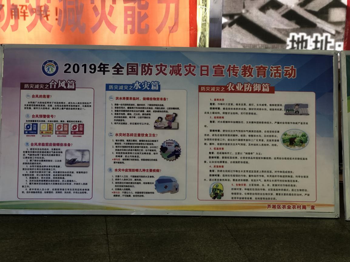 区农业农村局开展"防灾减灾日"宣传活动