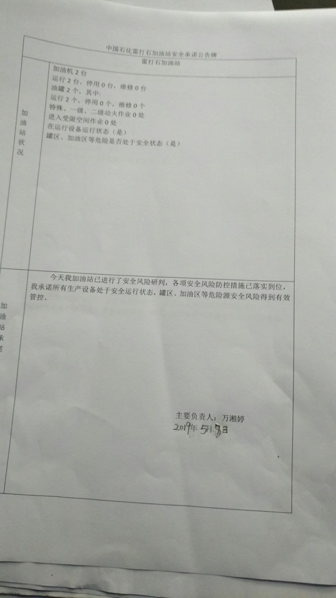 20190508安全承诺公告牌公示