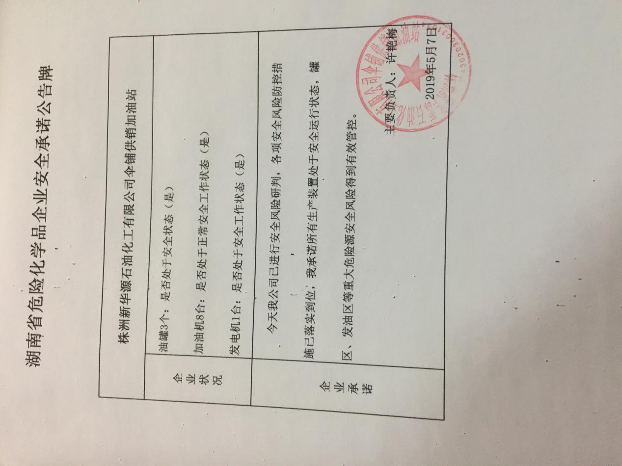 20190507安全承诺公告牌公示