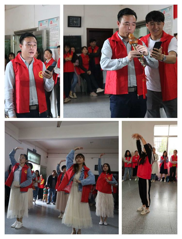 党旗下的新时代文明实践志愿服务永远在路上-丫江桥镇中学青年教师“庆五四”敬老院送爱心活动