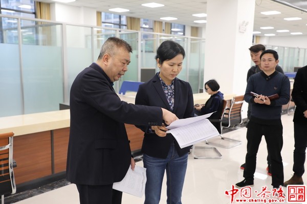 江小忠到新政务服务中心视察