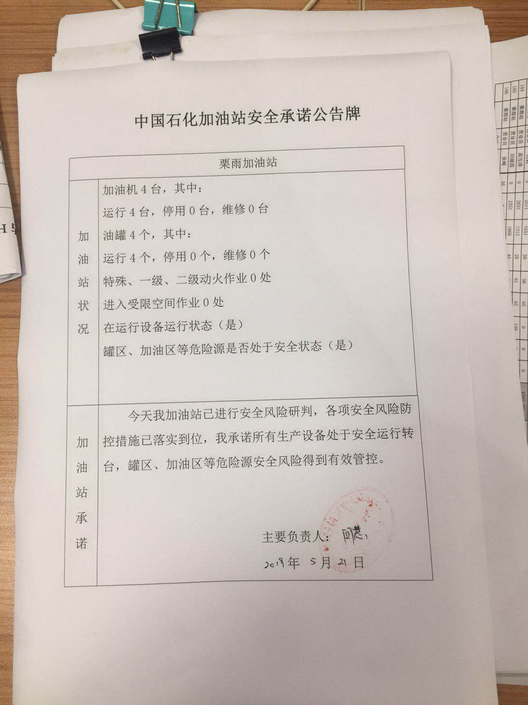 20190521安全承诺公告牌公示