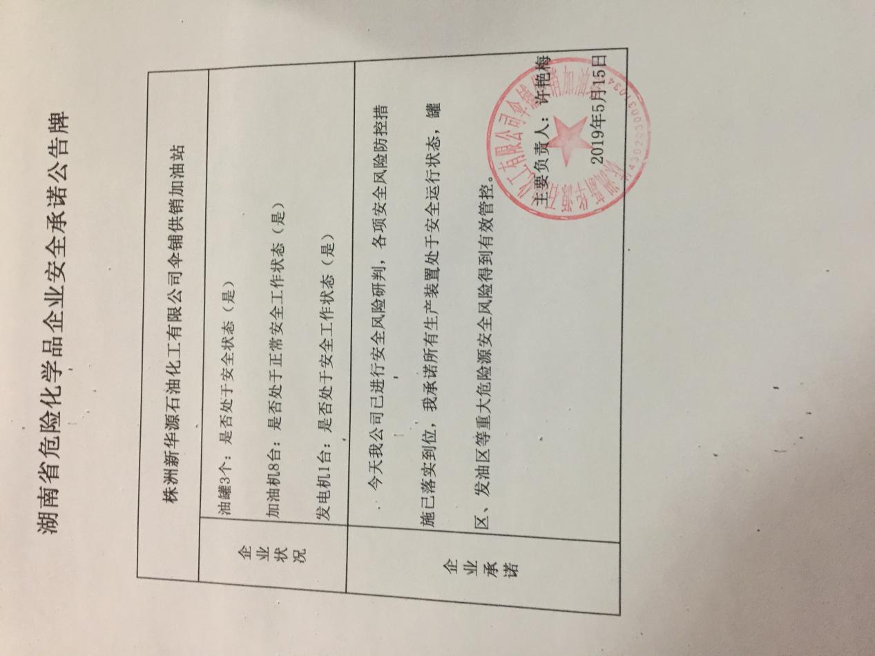 20190515安全承诺公告牌公示