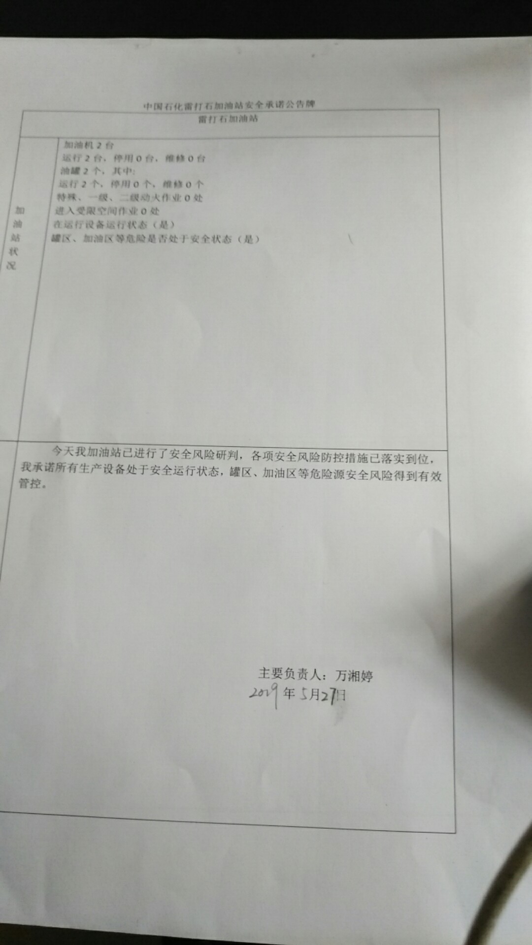 20190527安全承诺公告牌公示