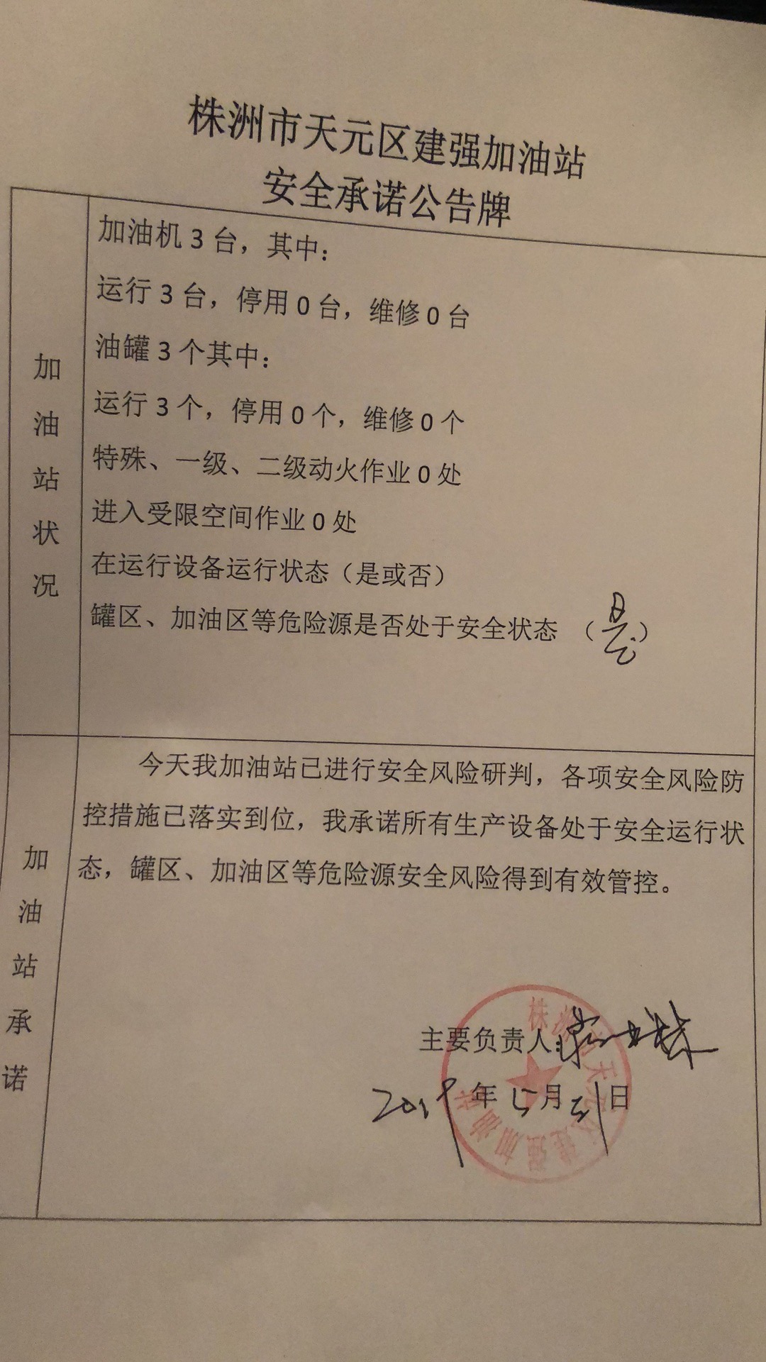 20190531安全承诺公告牌公示