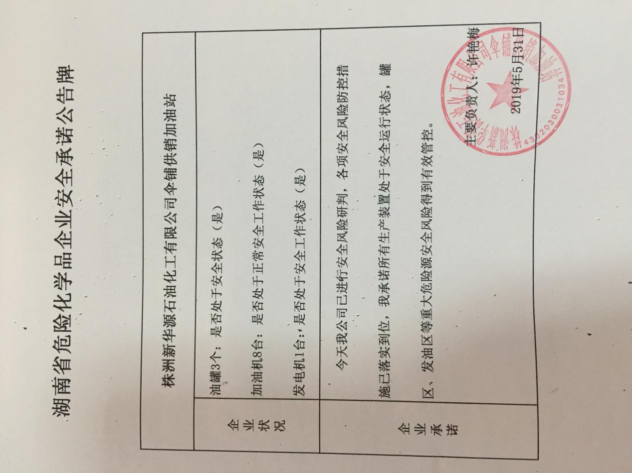 20190531安全承诺公告牌公示
