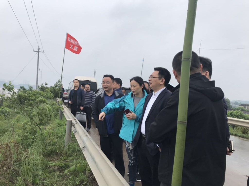 天元区区长姚永告带队巡河并督察我区防汛工作