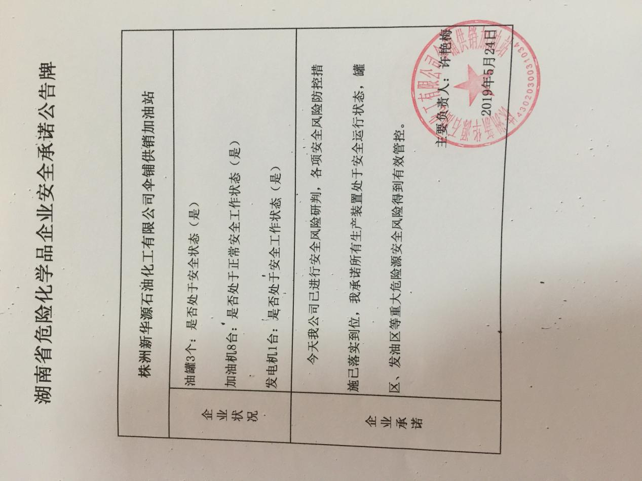20190524安全承诺公告牌公示