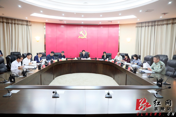 彭新军主持召开县委常委会会议