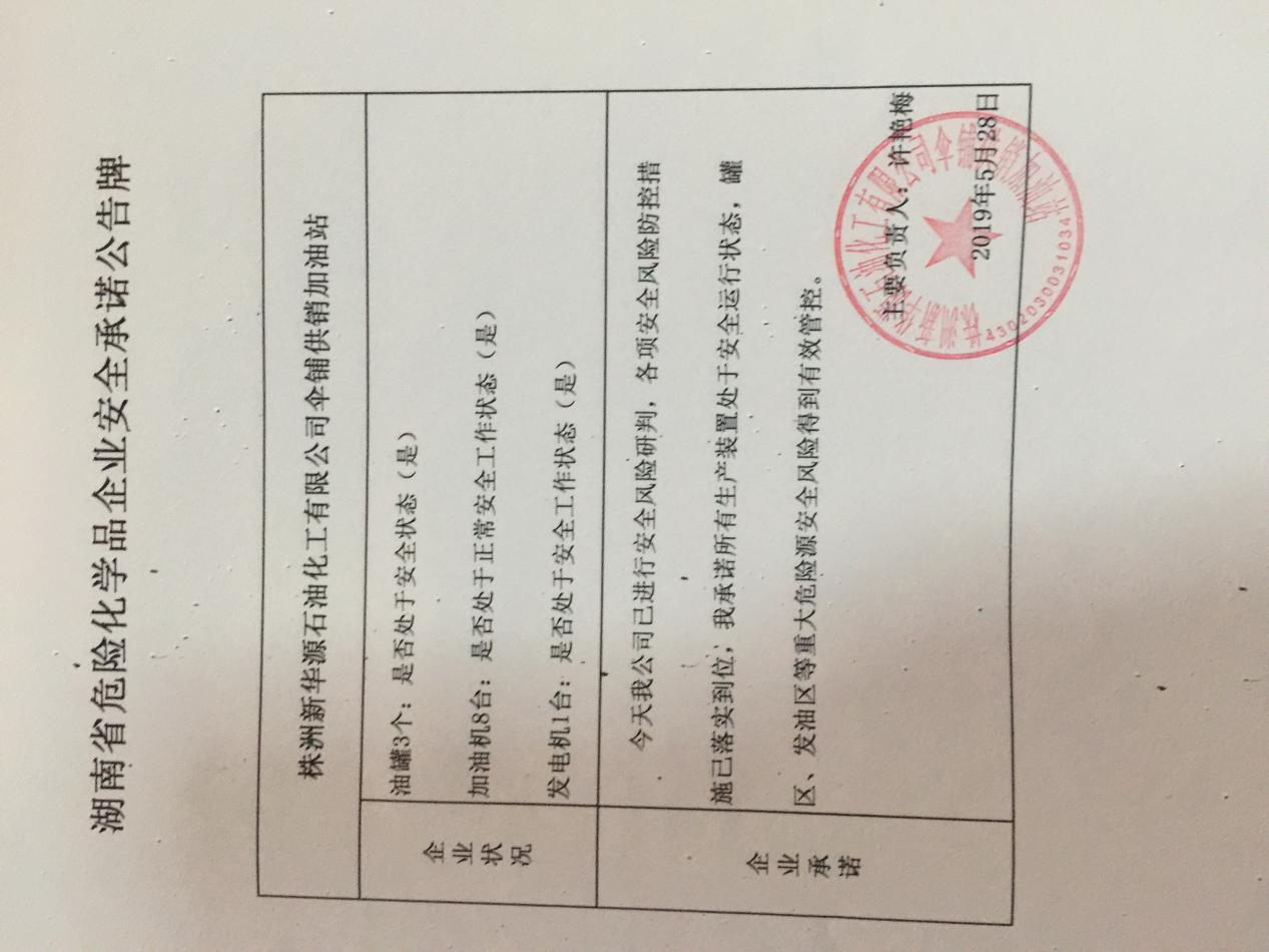 20190528安全承诺公告牌公示