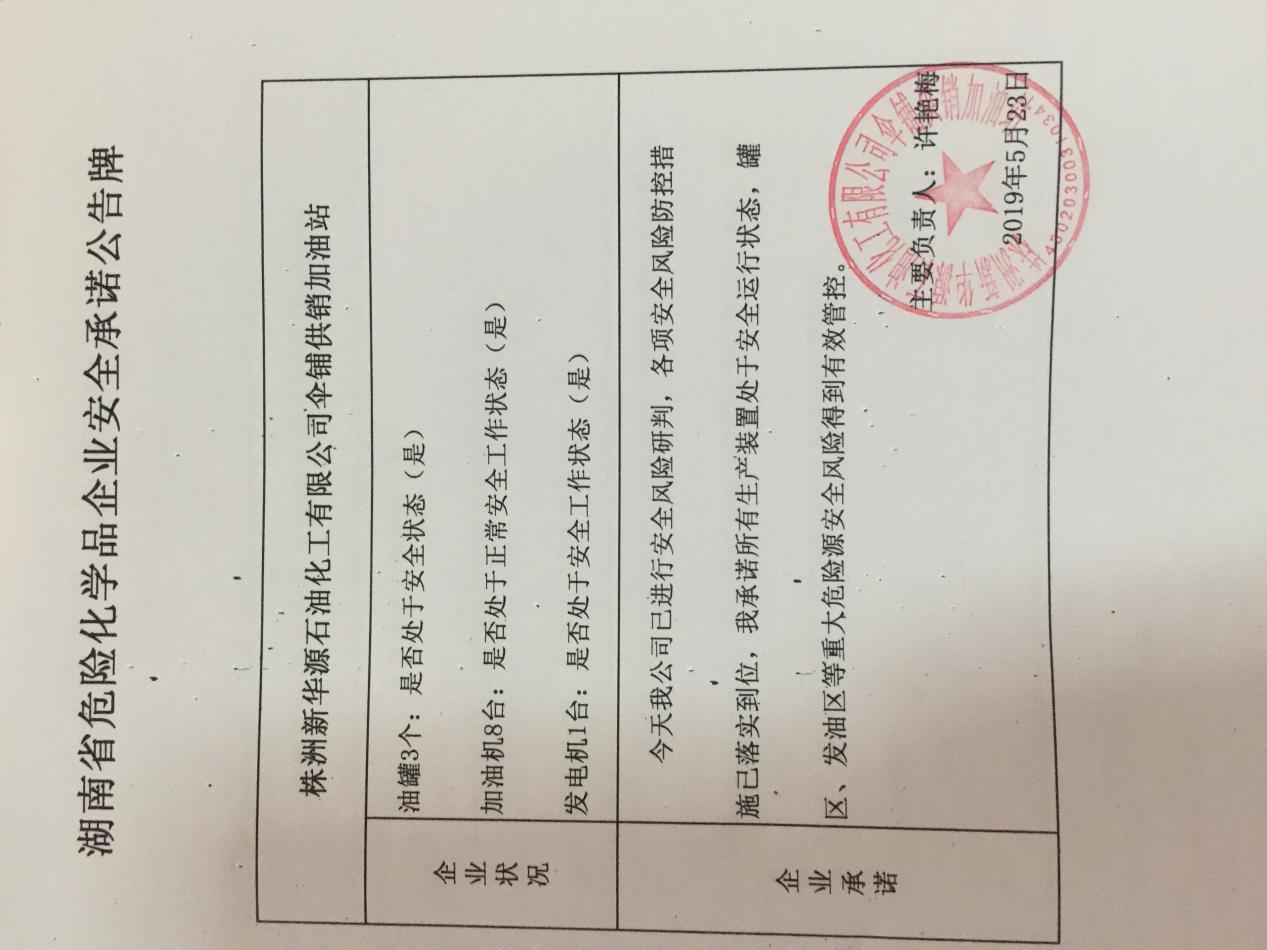 20190523安全承诺公告牌公示