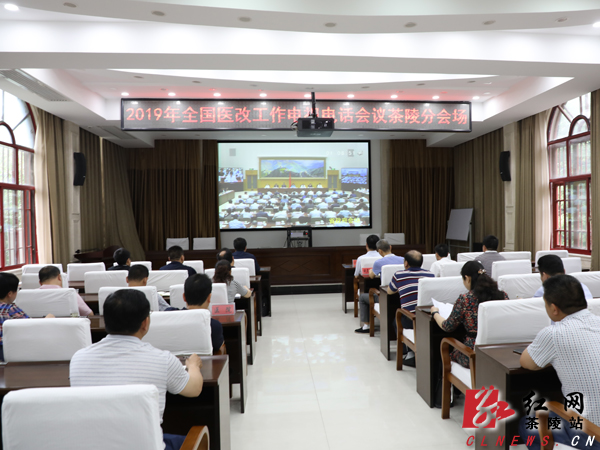 茶陵县组织收听收看2019年全国医改工作电视电话会议