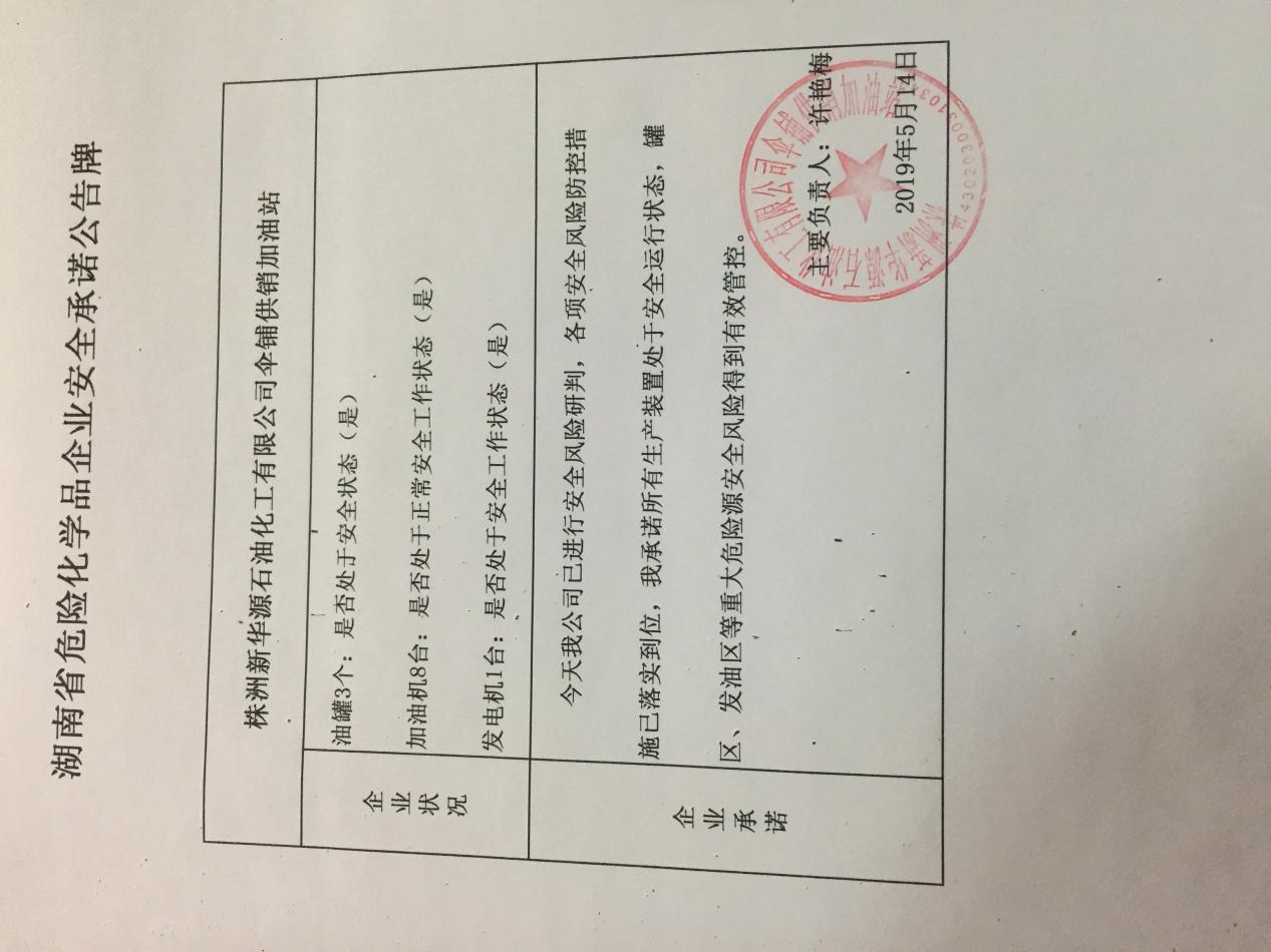 20190514安全承诺公告牌公示