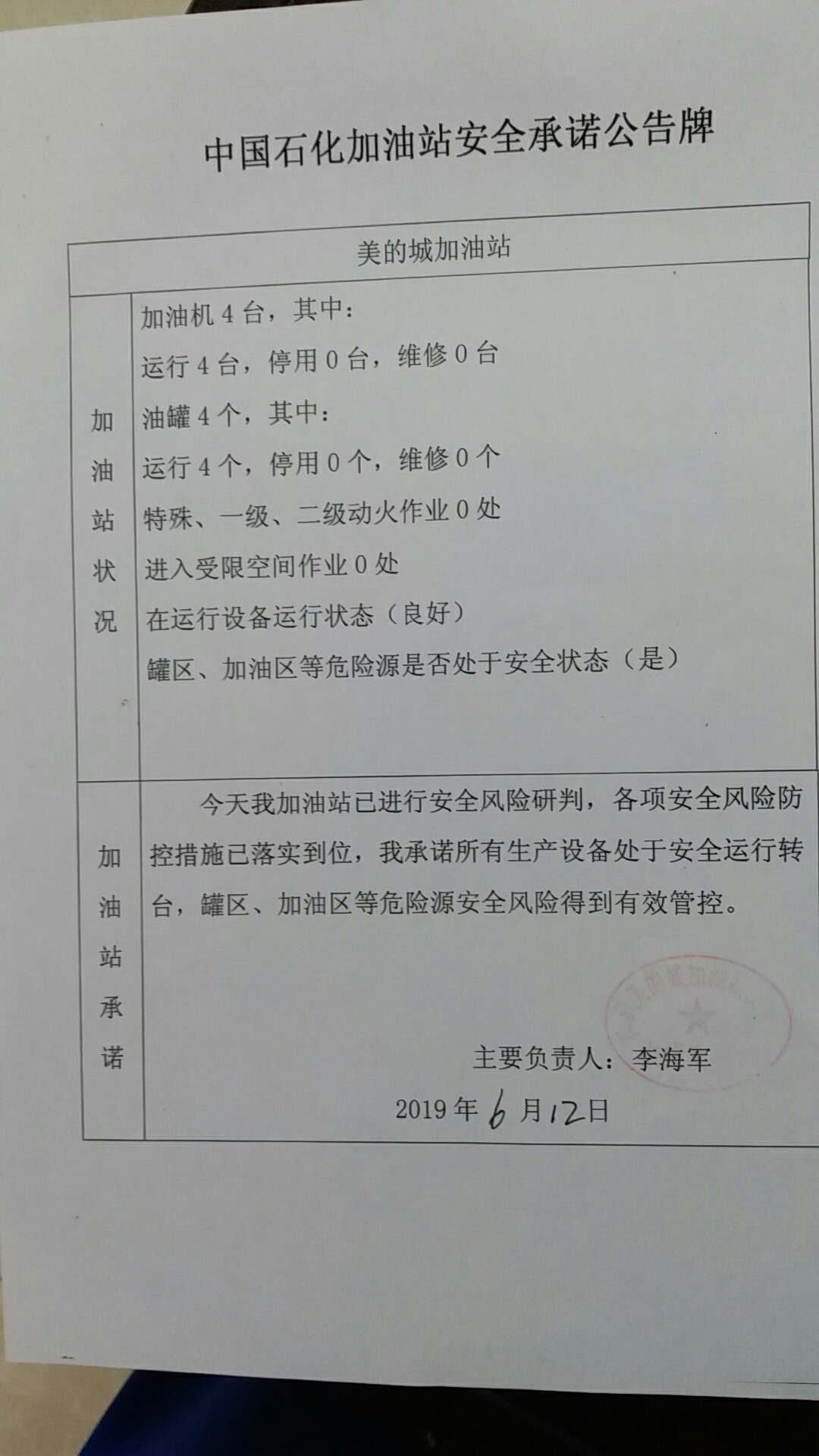 20190612安全承诺公告牌公示