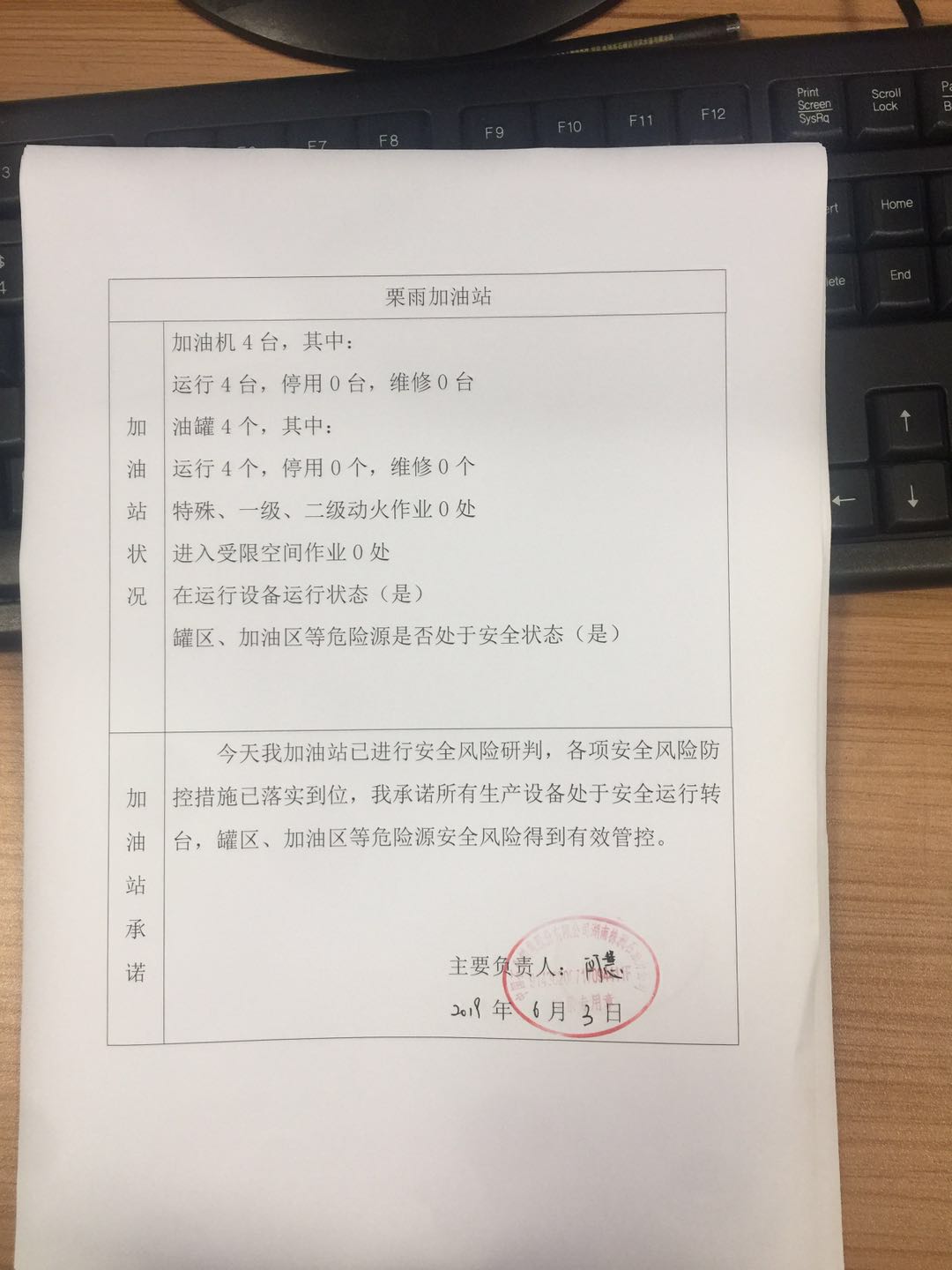 20190603安全承诺公告牌公示