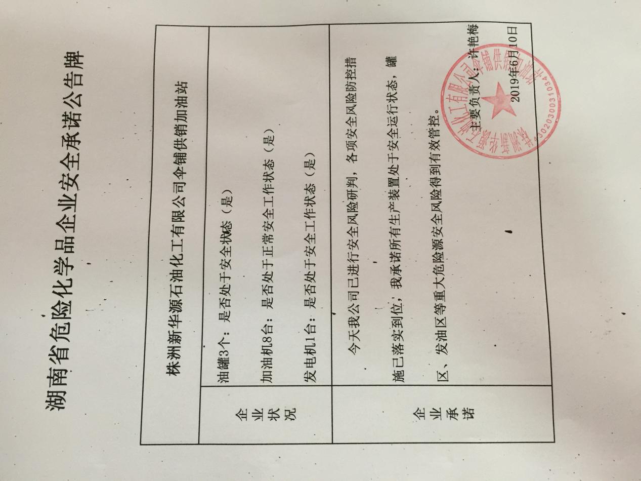 20190610安全承诺公告牌公示