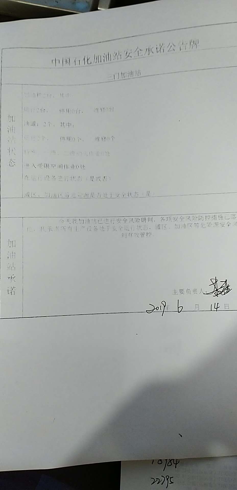 20190614安全承诺公告牌公示