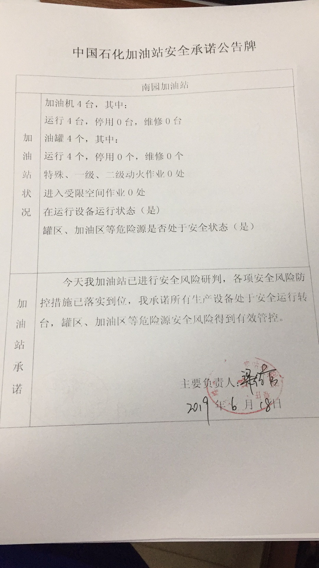 20190618安全承诺公告牌公示