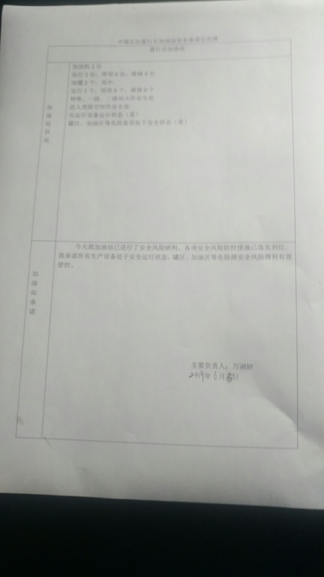 20190605安全承诺公告牌公示