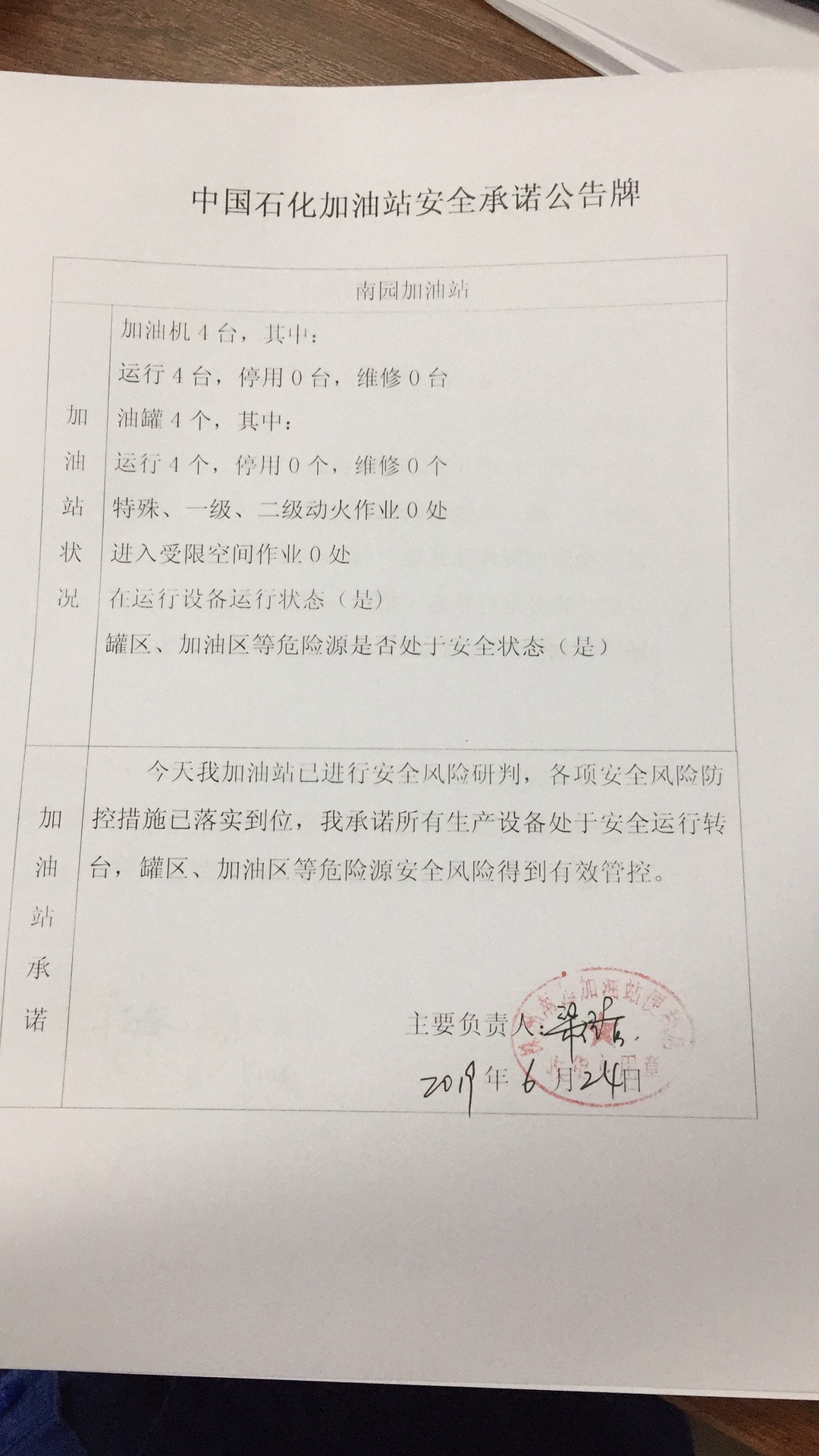 20190624安全承诺公告牌公示