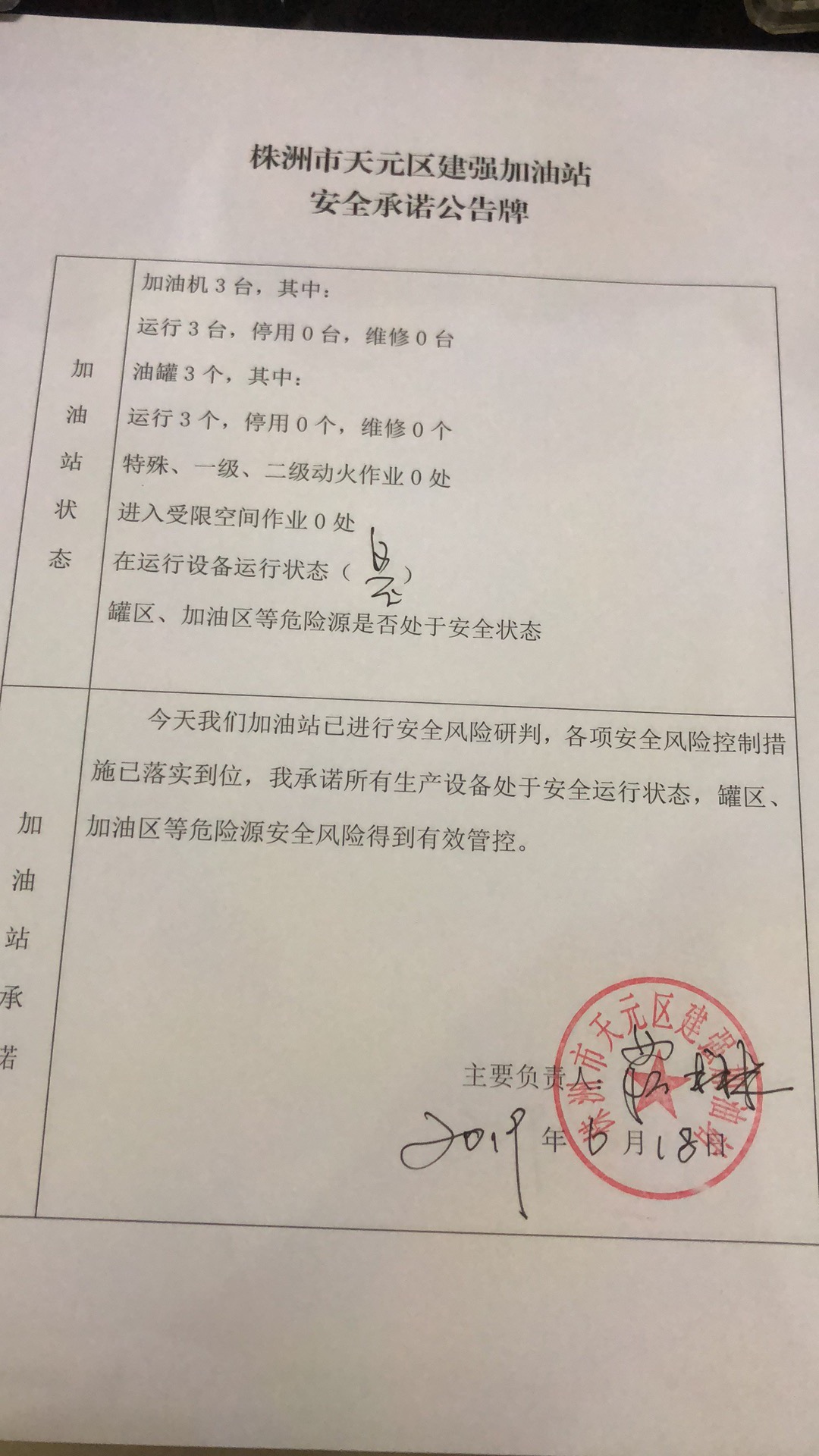 20190618安全承诺公告牌公示