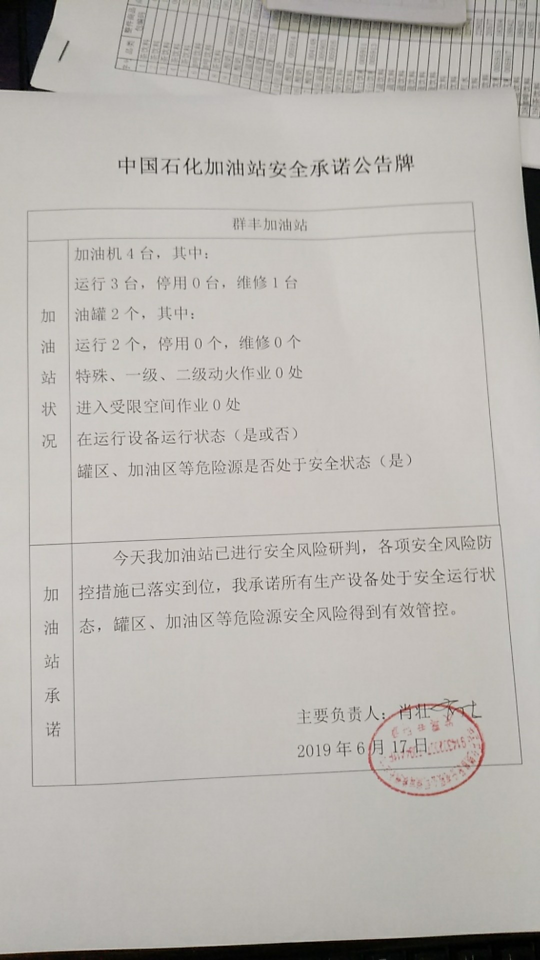 20190617安全承诺公告牌公示