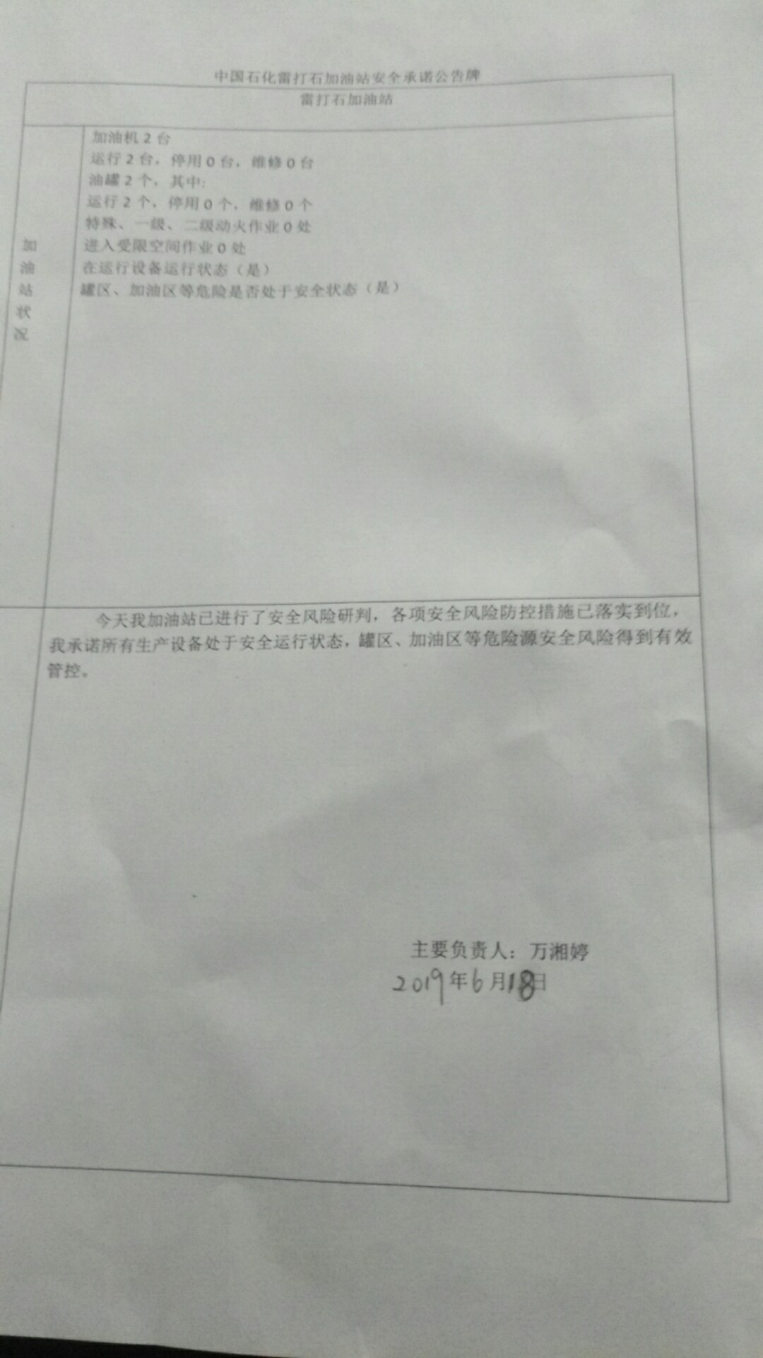 20190618安全承诺公告牌公示