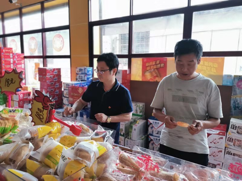 菜花坪市场监督管理所 开展灾后食品安全保障工作