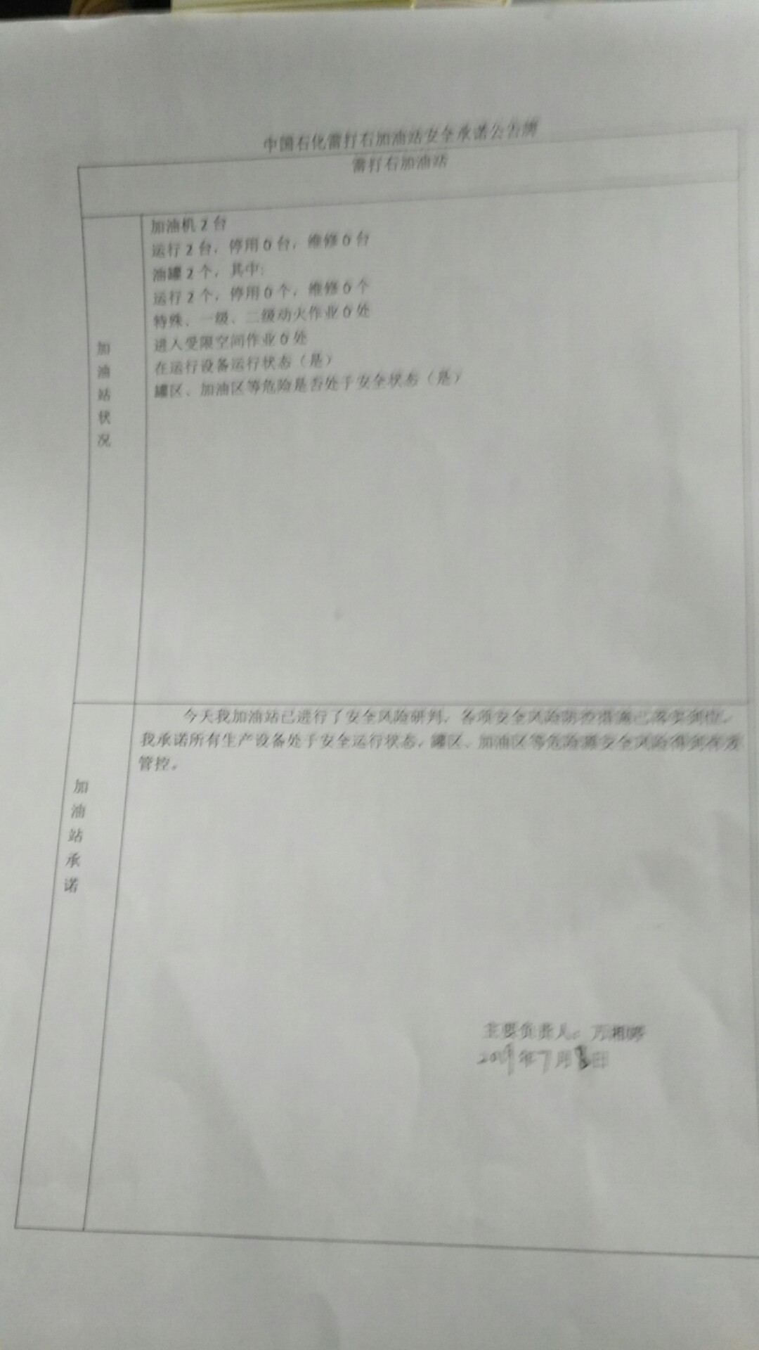 20190708安全承诺公告牌公示