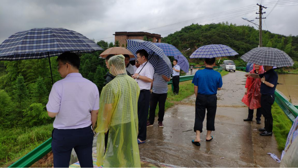 县领导到丫江桥指导抗洪抢险工作