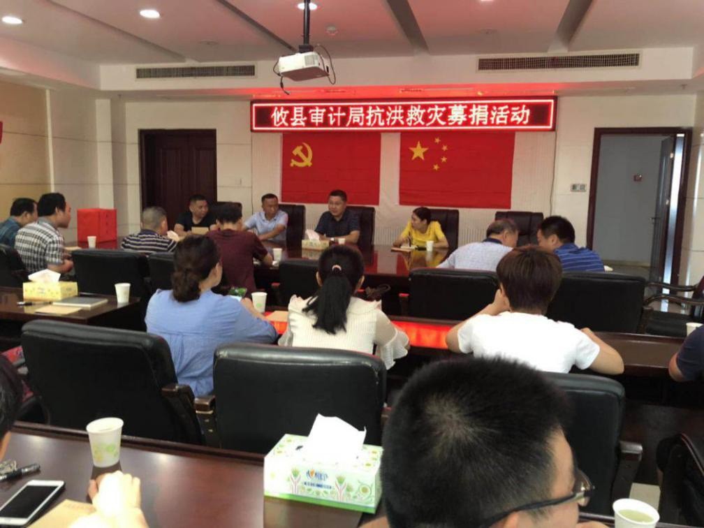 攸县审计局开展抗洪救灾募捐活动