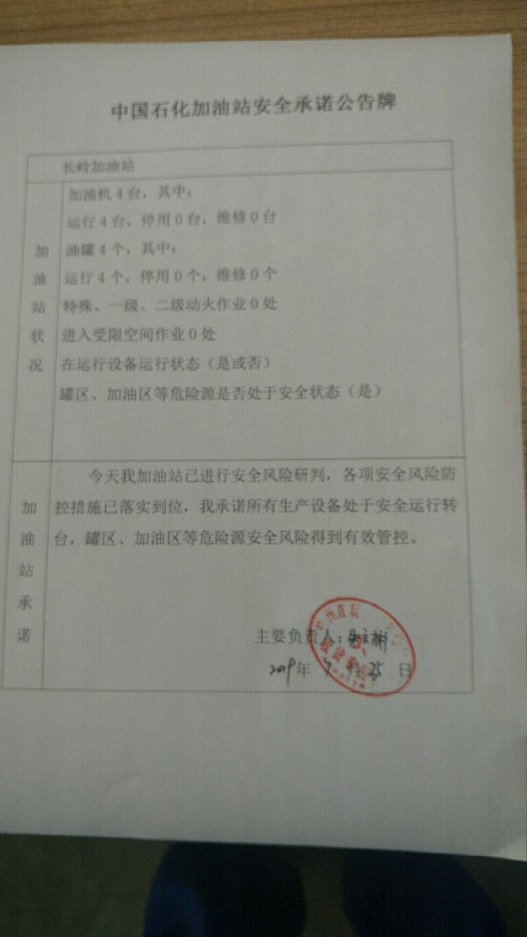 20190725安全承诺公告牌公示