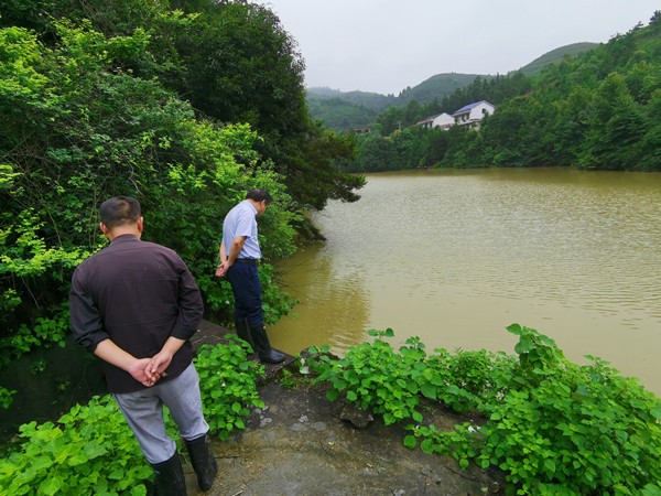 攸县林业局驻村巡查指导防汛抗灾工作