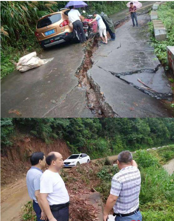 干群齐努力，道路抢修保畅通