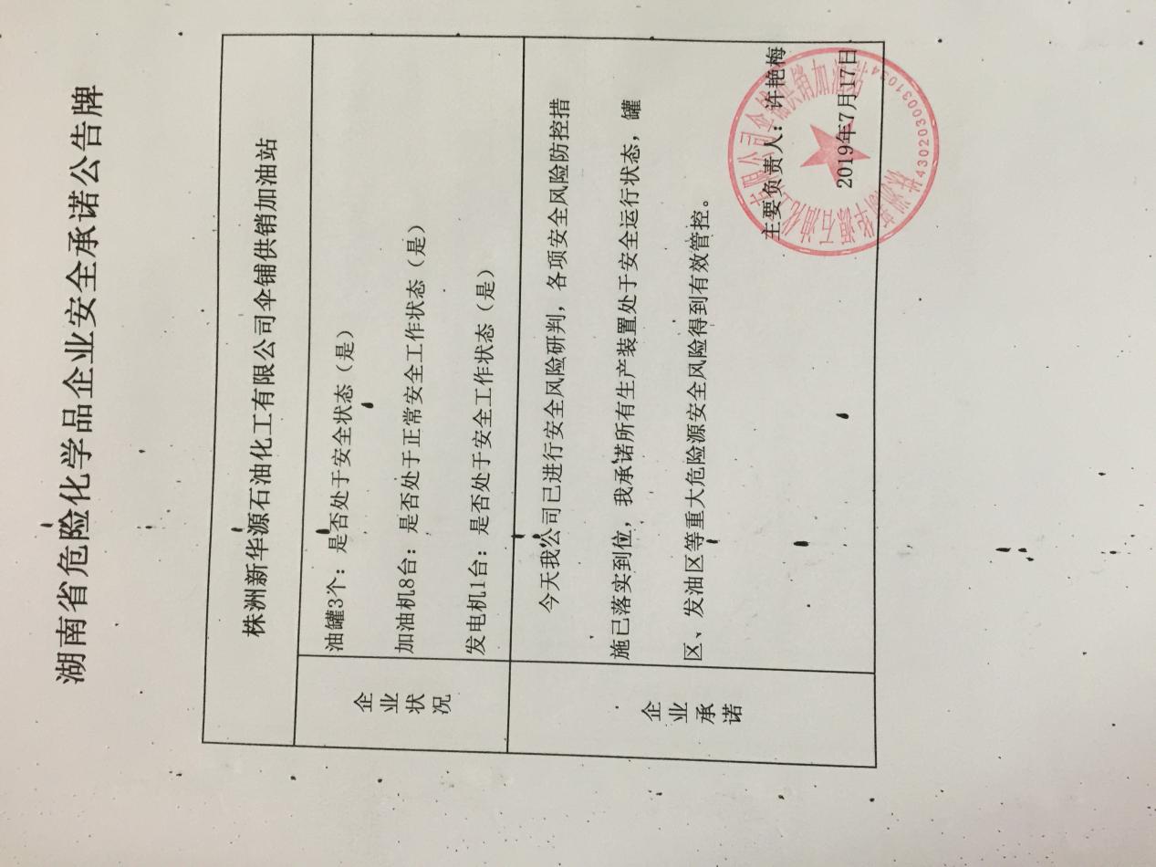 20190717安全承诺公告牌公示