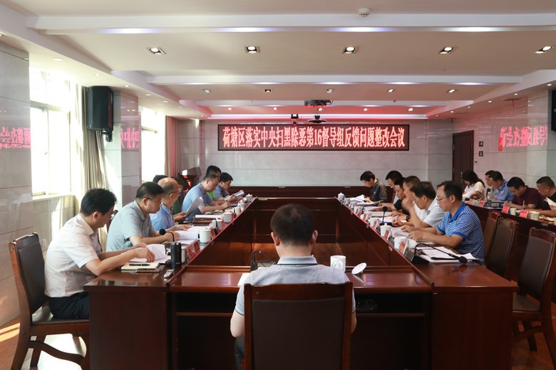 荷塘区召开落实中央扫黑除恶第16督导组反馈问题整改会议