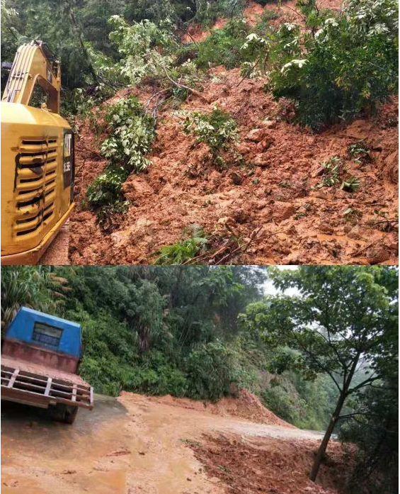 干群齐努力，道路抢修保畅通
