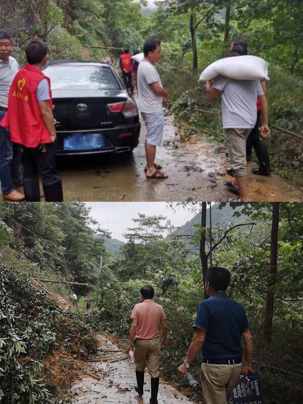 【鸾山镇】道路虽阻 但断不了党员干部牵挂群众的心
