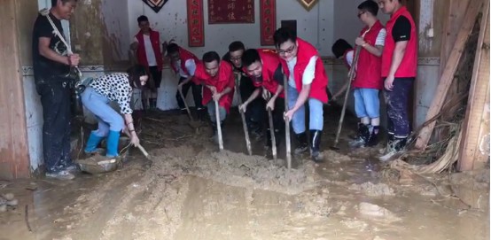 “洪水无情,黄丰有爱”志愿服务活动