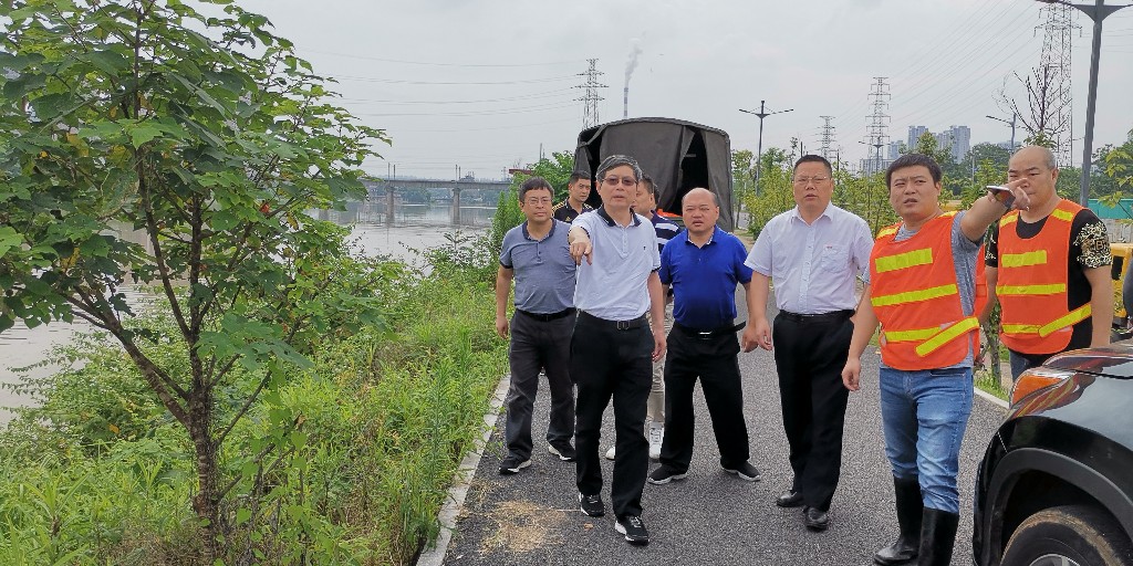 高东山到株洲市督导防汛防灾工作