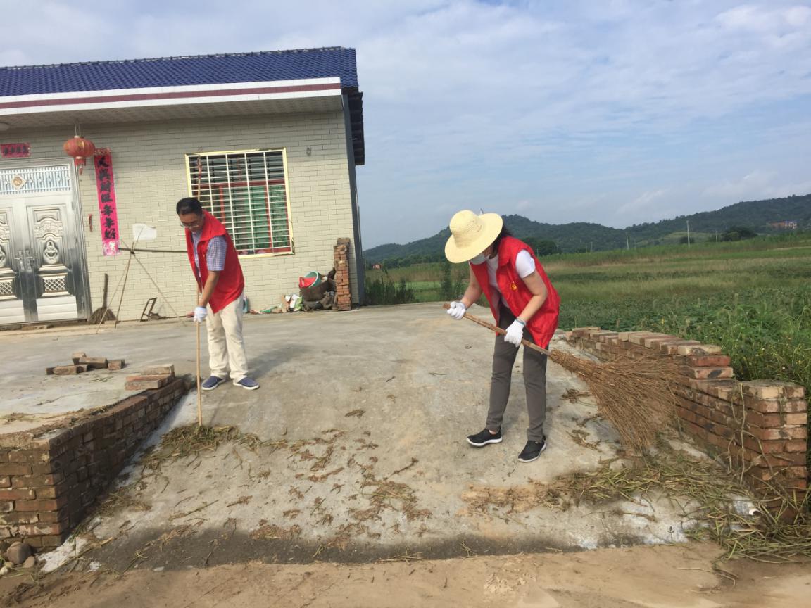 灾后重建 恢复家园——攸县统计局志愿服务队深入谭桥街道马址陂村开展志愿活