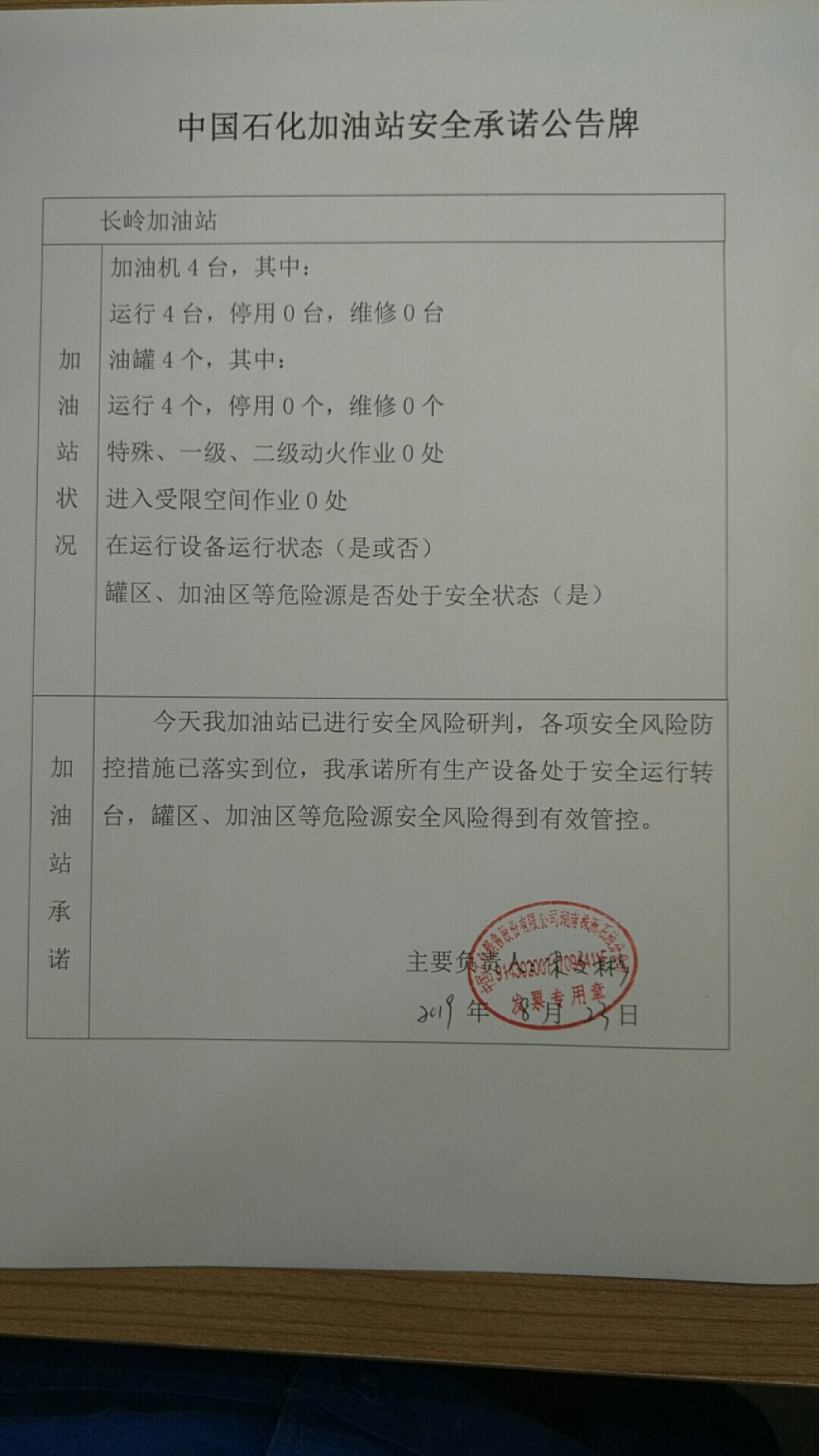 20190823安全承诺公告牌公示