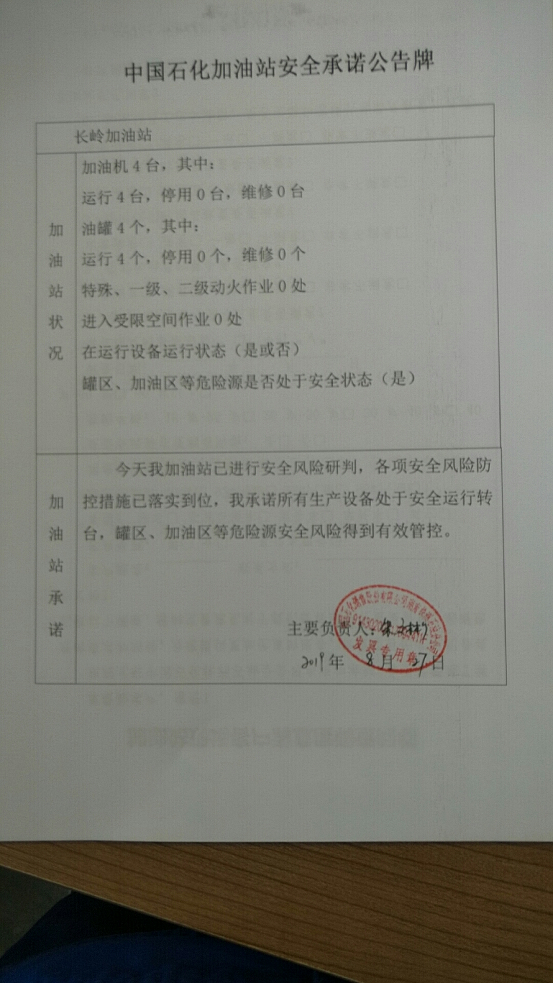 20190827安全承诺公告牌公示