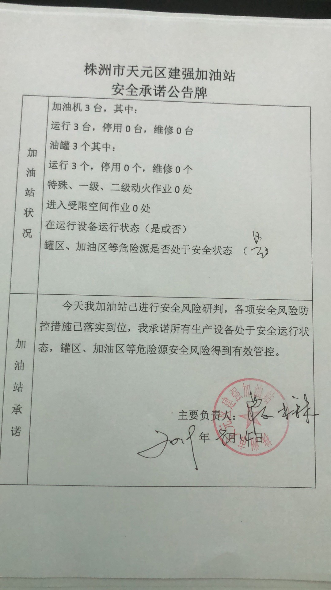 20190814安全承诺公告牌公示